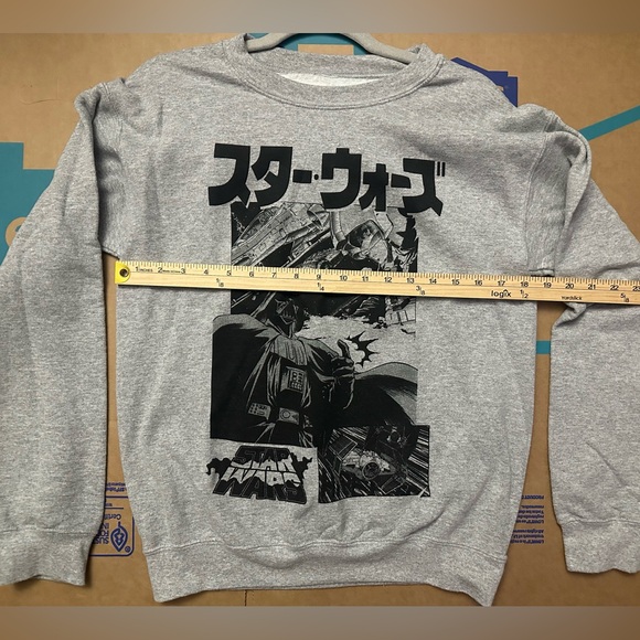 Star Wars Gray Crewneck & brand new White T-shirt bundle. Size S & M Men - Picture 2 of 7